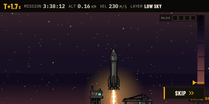 A launch from camp